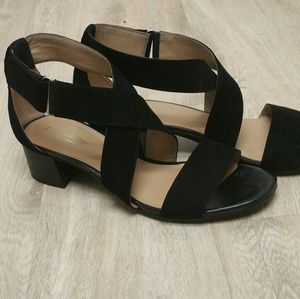 Beautiful Black Suede Sandals